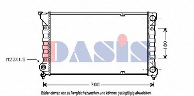 AKS DASIS 041360n -  Радиатор, охлаждение двигателя